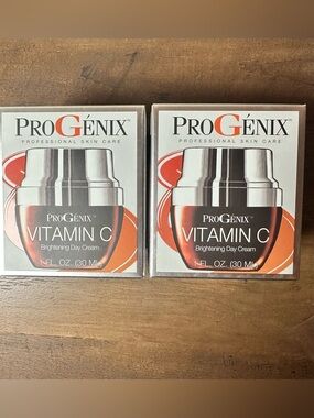ProGenix Vitamin C Brightening Day Cream For Sun Damage Dark Spots 1 Fl Oz 2pk